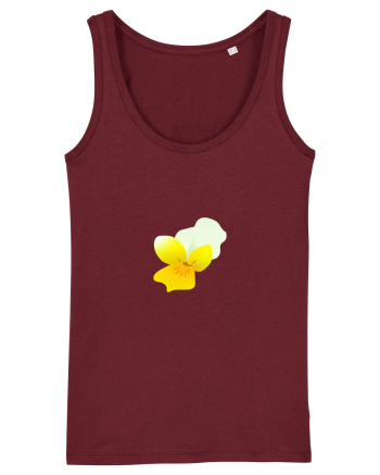 Photo Illustration - yellow flower 2 Burgundy