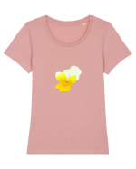 Photo Illustration - yellow flower 2 Tricou mânecă scurtă guler larg fitted Damă Expresser