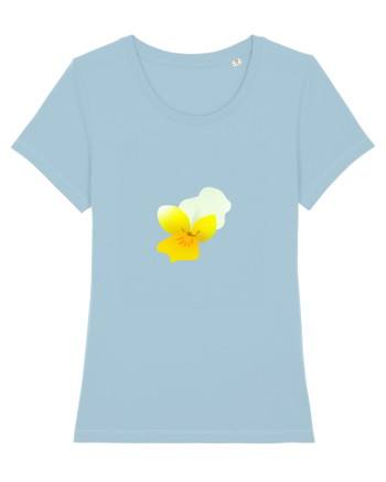 Photo Illustration - yellow flower 2 Sky Blue