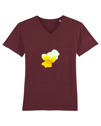 Photo Illustration - yellow flower 2 Burgundy
