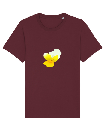 Photo Illustration - yellow flower 2 Burgundy