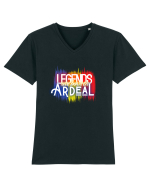 Legends are bord in Ardeal Tricou mânecă scurtă guler V Bărbat Presenter