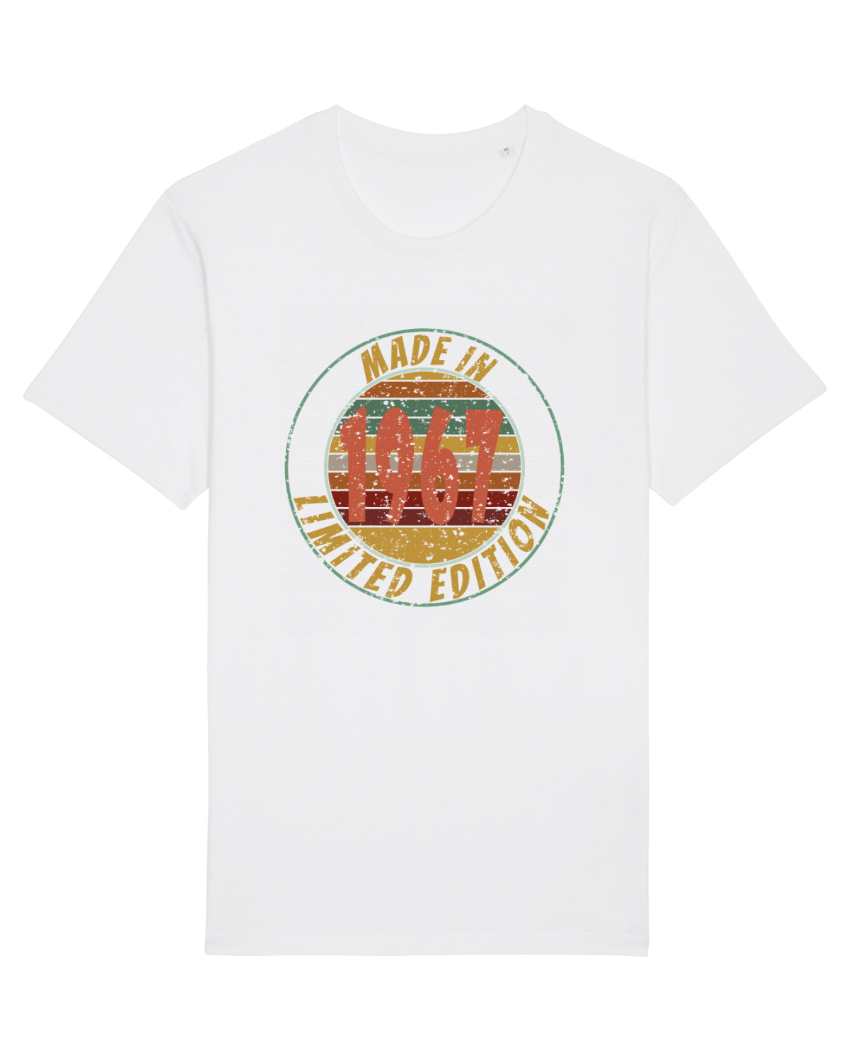 Tricou mânecă scurtă Unisex Rocker White