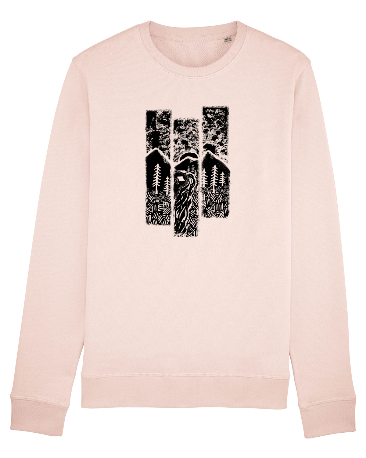 Bluză mânecă lungă Unisex Rise Candy Pink