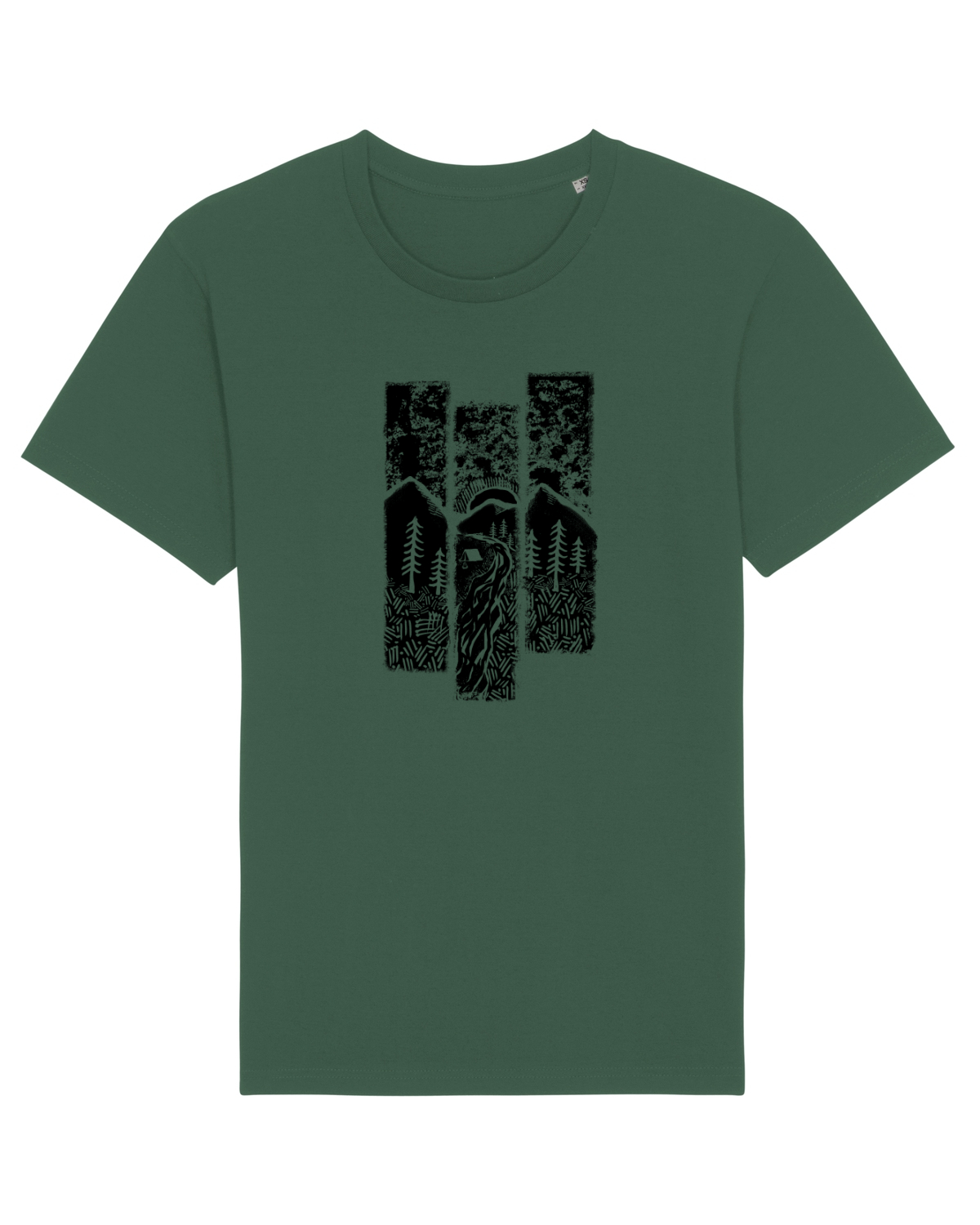 Tricou mânecă scurtă Unisex Rocker Bottle Green