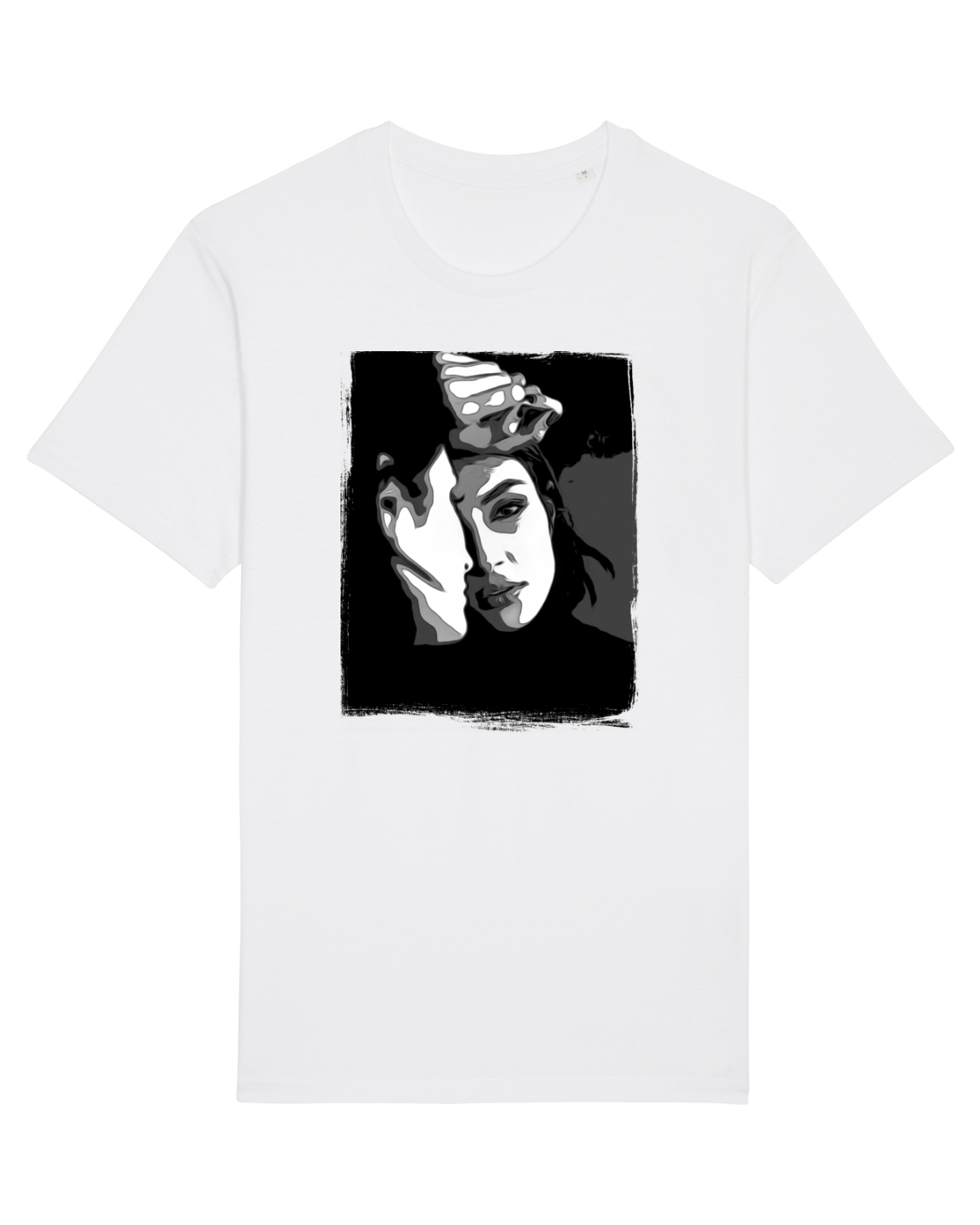 Tricou mânecă scurtă Unisex Rocker White