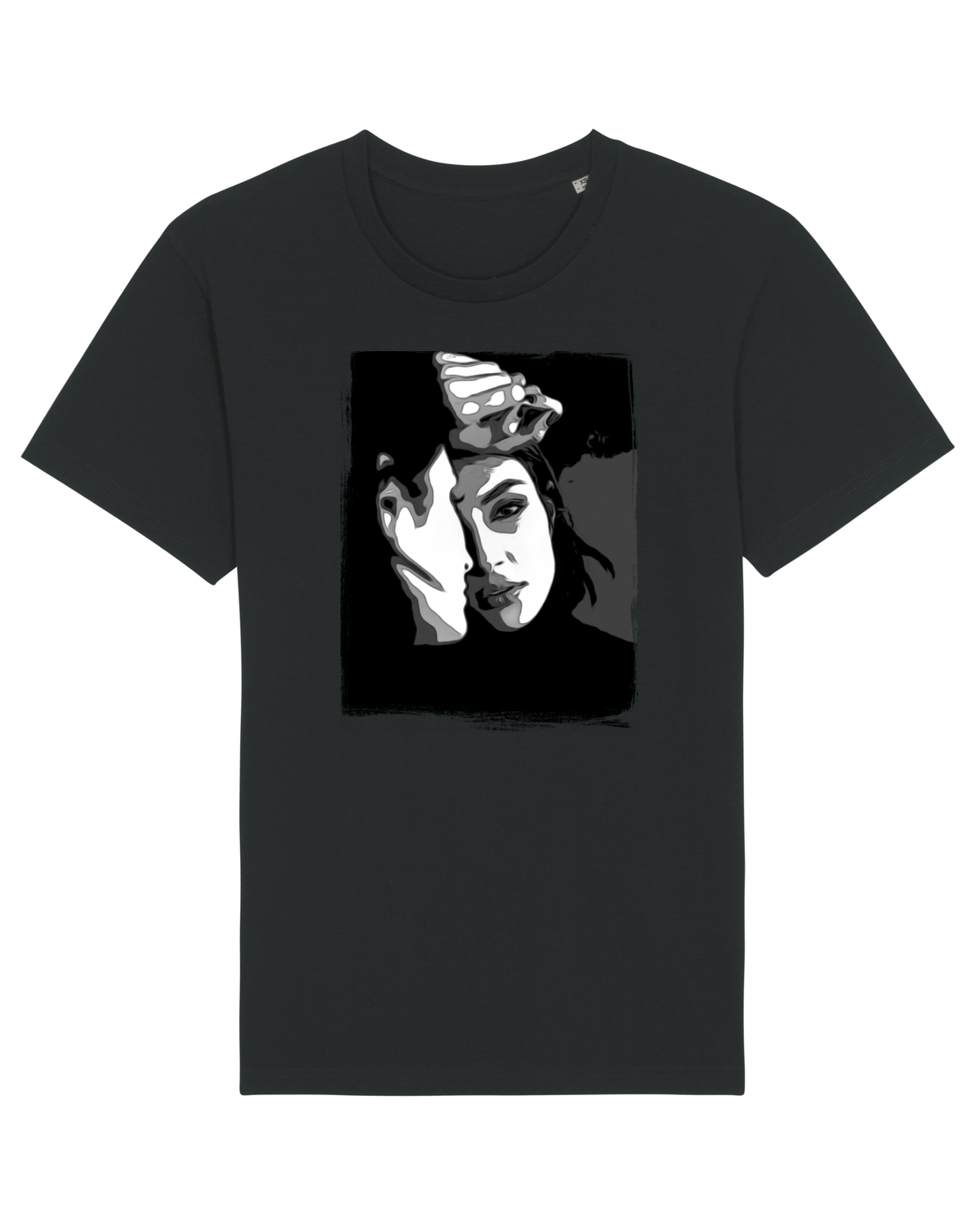 Tricou mânecă scurtă Unisex Rocker Black