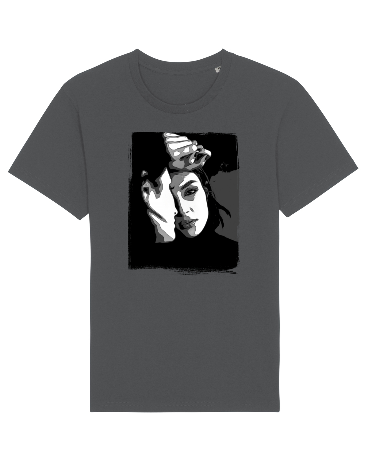 Tricou mânecă scurtă Unisex Rocker Anthracite