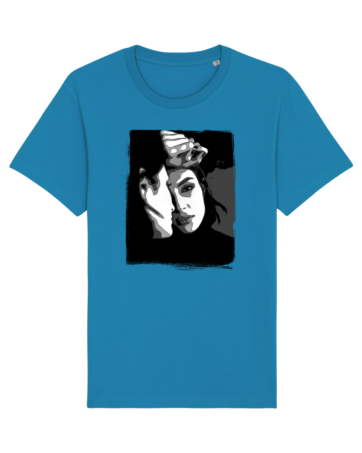Tricou mânecă scurtă Unisex Rocker Azur