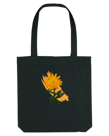 Photo Illustration - orange flower Black