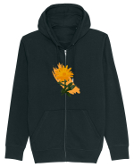 Photo Illustration - orange flower Hanorac cu fermoar Unisex Connector