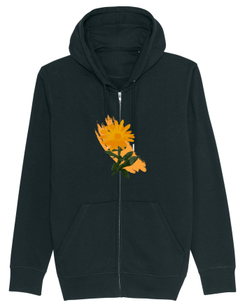 Photo Illustration - orange flower Black
