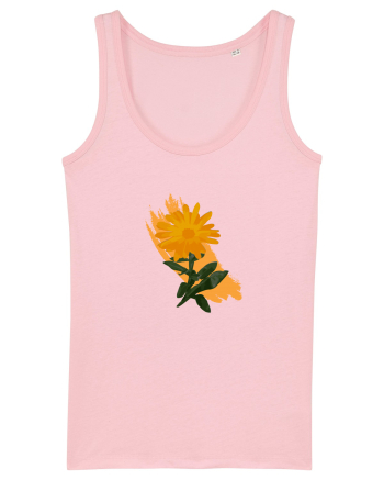 Photo Illustration - orange flower Cotton Pink