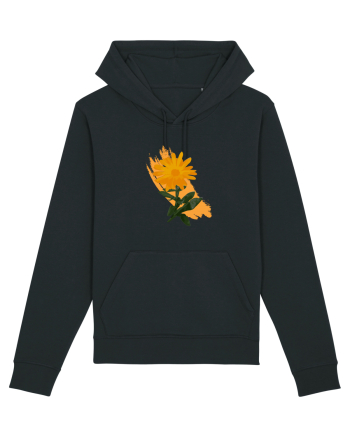 Photo Illustration - orange flower Black