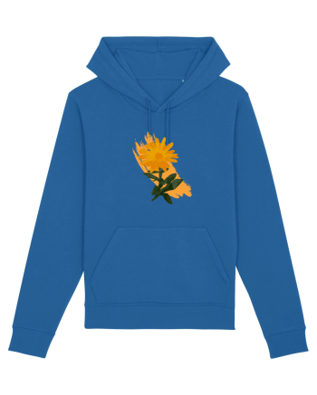 Photo Illustration - orange flower Royal Blue