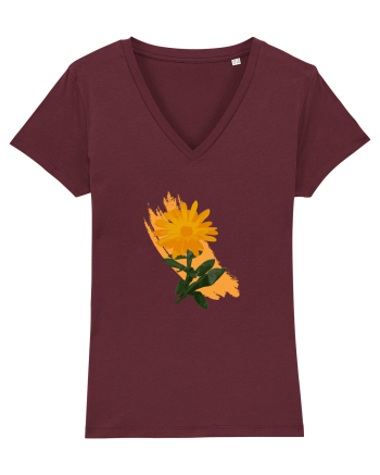 Photo Illustration - orange flower Burgundy