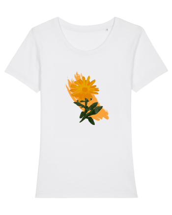 Photo Illustration - orange flower White