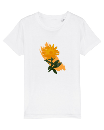 Photo Illustration - orange flower White