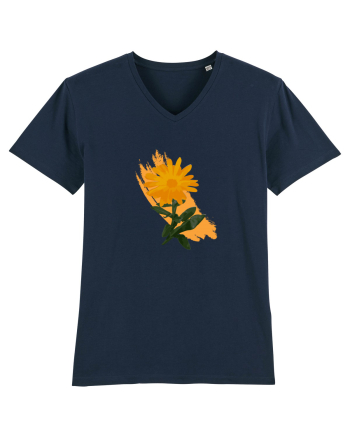 Photo Illustration - orange flower French Navy