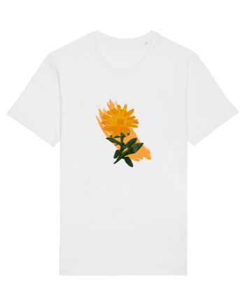 Photo Illustration - orange flower White