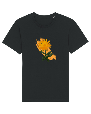 Photo Illustration - orange flower Black