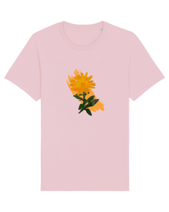 Photo Illustration - orange flower Cotton Pink