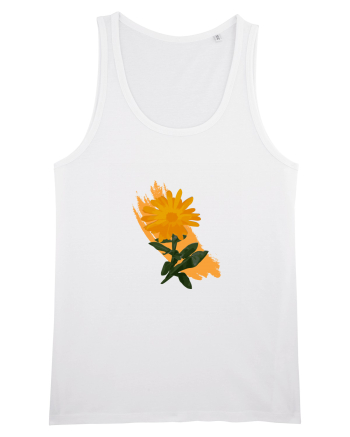 Photo Illustration - orange flower White