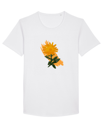Photo Illustration - orange flower White