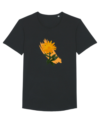 Photo Illustration - orange flower Black