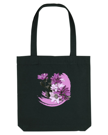 Photo Illustration - purple flowers Black