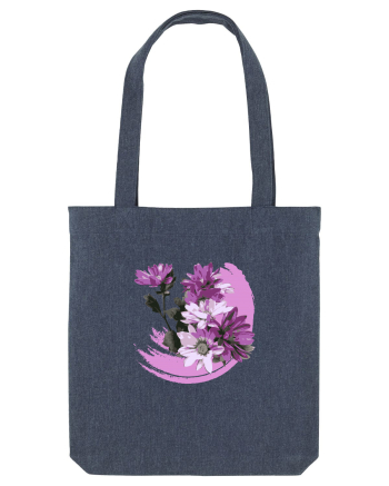 Photo Illustration - purple flowers Midnight Blue