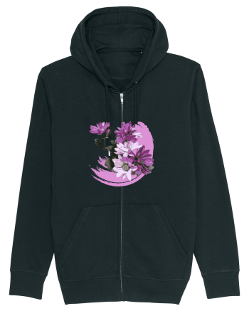 Photo Illustration - purple flowers Black