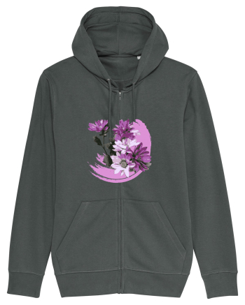 Photo Illustration - purple flowers Anthracite