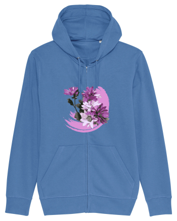 Photo Illustration - purple flowers Bright Blue