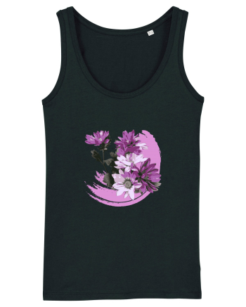 Photo Illustration - purple flowers Black