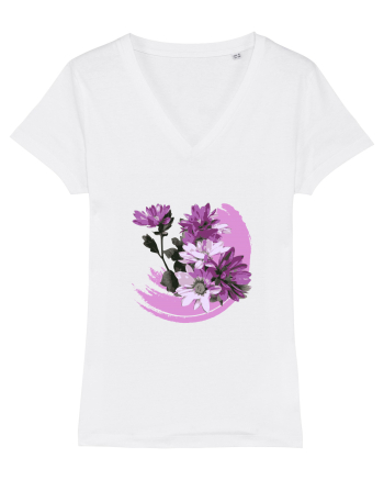 Photo Illustration - purple flowers White