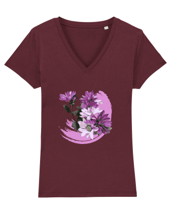 Photo Illustration - purple flowers Burgundy