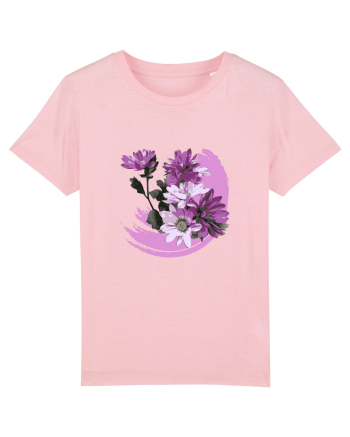 Photo Illustration - purple flowers Cotton Pink
