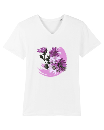 Photo Illustration - purple flowers White
