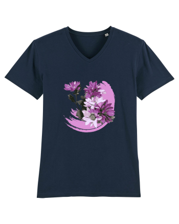 Photo Illustration - purple flowers French Navy