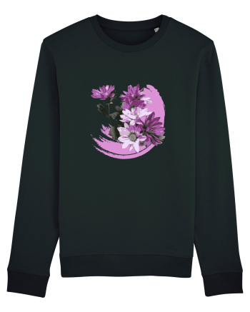 Photo Illustration - purple flowers Black