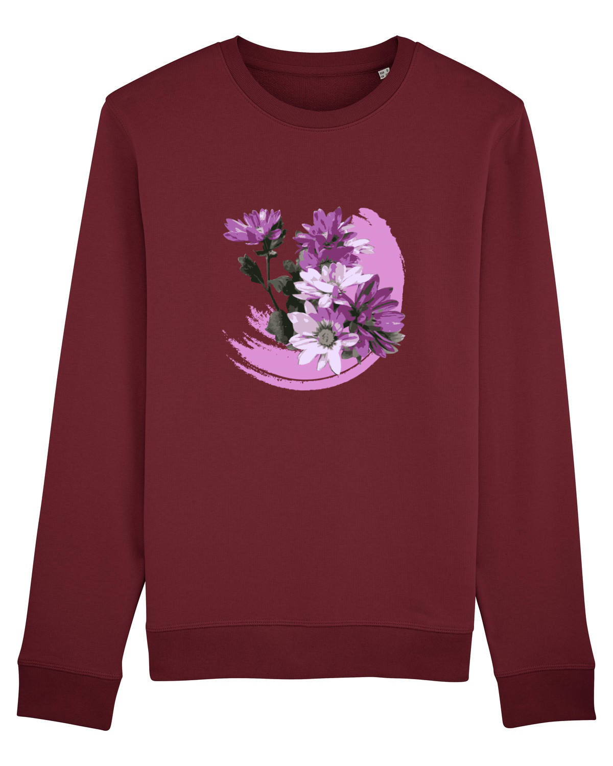 Bluză mânecă lungă Unisex Rise Burgundy