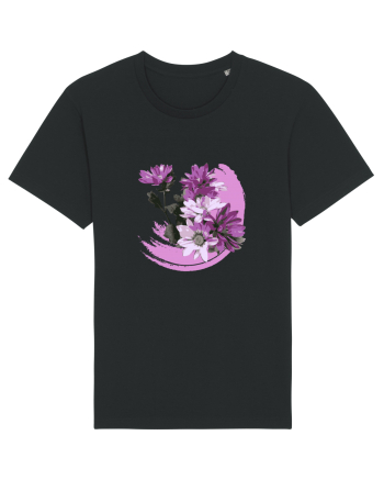 Photo Illustration - purple flowers Black