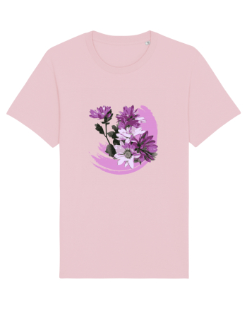 Photo Illustration - purple flowers Cotton Pink