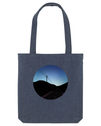 Photo Illustration - black road Midnight Blue