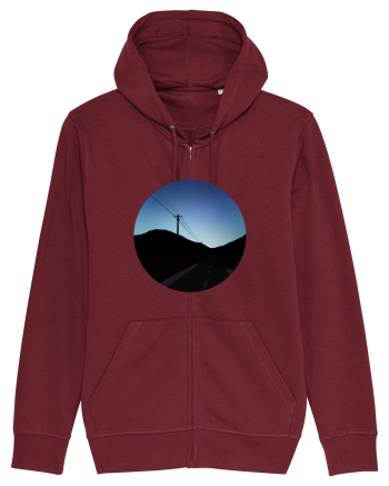 Photo Illustration - black road Burgundy