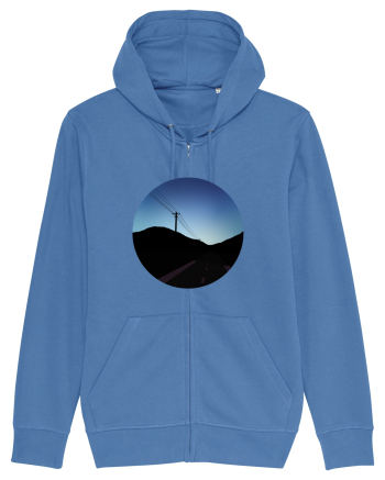 Photo Illustration - black road Bright Blue