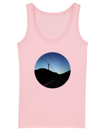 Photo Illustration - black road Cotton Pink