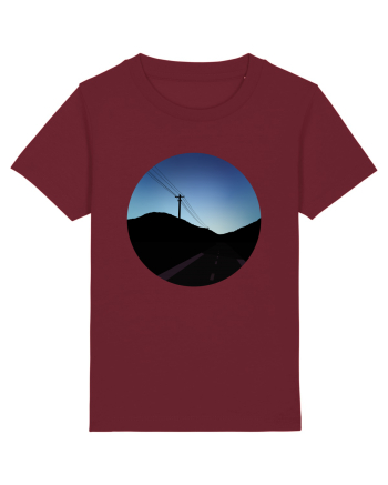 Photo Illustration - black road Burgundy