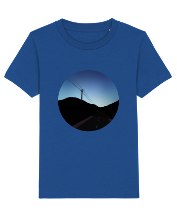 Photo Illustration - black road Majorelle Blue